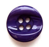B8002 18mm Black Currant Chunky Glossy 4 Hole Button