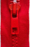 Z1828 51cm Red YKK Chunky Plastic Teeth No.6 Open End Zip - Ribbonmoon