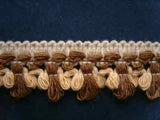 FT1193 27mm Natural, Cream and Brown Braid Trimming - Ribbonmoon