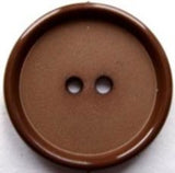 B17111 25mm Misty Brown Matt Centre 2 Hole Button - Ribbonmoon