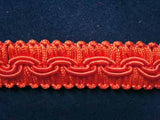 FT278C 18mm Flame Orange Braid Trimming with Corded Decoration