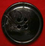 B4279 25mm Black and Grey High Gloss 4 Hole Button - Ribbonmoon
