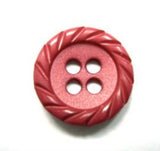 B15832 17mm Raspberry Pink Matt Centre 4 Hole Button - Ribbonmoon