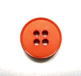 B15825 15mm Burnt Orange Matt 4 Hole Button, Gloss Rim - Ribbonmoon