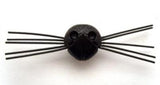 TM17 Black Nose Toy Making Component with Whiskers