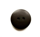 B17150 16mm Black Soft Sheen 2 Hole Button - Ribbonmoon