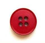 B8264 15mm Deep Cardinal Red Matt 4 Hole Button - Ribbonmoon