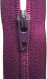 Z3892 YKK 18cm Pastel Plum Nylon No.3 Closed End Zip - Ribbonmoon