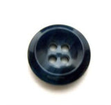 B10224 15mm Navy and Dusky Blue Tonal Glossy 4 Hole Button - Ribbonmoon