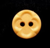 B7618 14mm Pale Gold Yellow Matt Centre 2 Hole Button - Ribbonmoon