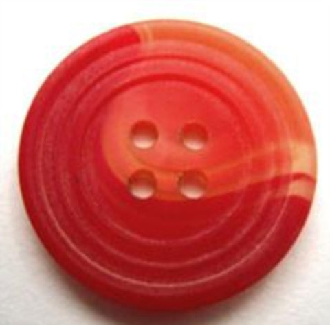 B11318 23mm Tonal Pale Reds Bone Sheen 4 Hole Button - Ribbonmoon