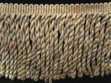 FT682 125mm Beige, Cream and Pale Dusky Blue Bullion Fringe - Ribbonmoon