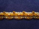 FT904 16mm Dusky Topaz, Brown and Natural Woolly and Cord Braid Trimming - Ribbonmoon