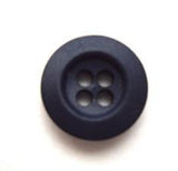 B7654 14mm Navy Matt 4 Hole Button - Ribbonmoon