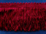 FT984 55mm Burgundy Dense Looped Dress Fringe - Ribbonmoon