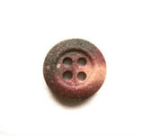 B16820 13mm Burgundy Tinged Matt Stone Effect 4 Hole Button - Ribbonmoon