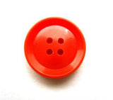 B11305 15mm Flame Orange Glossy 4 Hole Button - Ribbonmoon