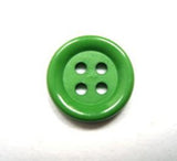B15512 15mm Pale Emerald Matt Centre 4 Hole Button - Ribbonmoon