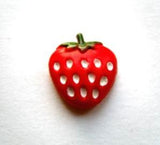 B17222 15mm Strawberry Shaped Novelty Shank Button - Ribbonmoon