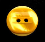 B13268 18mm Tonal Sunshine Yellow Pearlised 2 Hole Button - Ribbonmoon