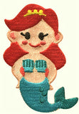 M402 68mm x 48mm Mermaid Design Sew or Iron on Motif