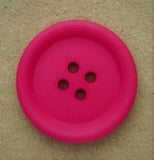 B6026 28mm Cerise Pink Matt Four Hole Coat Button