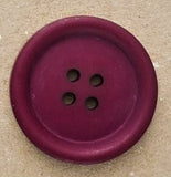 B16005 30mm Wine Matt Overcoat 4 Hole Button