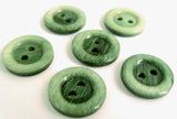 B18190 15mm Frosted Forest Green Glossy 2 Hole Button