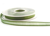 R0365 8mm Khaki Green Translucent Polyester Ribbon