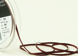 R3487 3mm Hot Chocolate Brown Double Face Satin Ribbon by Berisfords