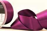 R3645 35mm Plum Double Face Satin Ribbon by Berisfords