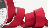 R3982 25mm Cardinal Red Double Face Satin Ribbon by Berisfords