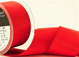 R5994  50mm Poppy Red Double Face Satin Ribbon by Berisfords