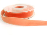 R8800 16mm Coral (Pink) Nylon Velvet Ribbon by Berisfords