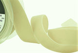 R8816 16mm Blonde (Antique Cream) Nylon Velvet Ribbon by Berisfords