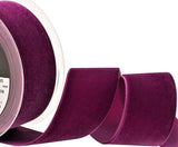 R8882 50mm Fuchsia (Purple) Nylon Velvet Ribbon by Berisfords