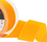 R8886 36mm Maize (Deep Yellow) Nylon Velvet Ribbon by Berisfords