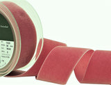 R8892 36mm Alt Rosa Pink Nylon Velvet Ribbon by Berisfords