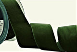 R8905 50mm Olive (Deepest Green) Nylon Velvet Ribbon by Berisfords