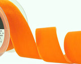 R8923 36mm Orange Nylon Velvet Ribbon by Berisfords