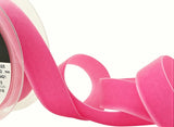 R8940 22mm Shocking Pink Nylon Velvet Ribbon by Berisfords