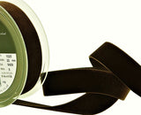 R9036 22mm Cuban Brown Nylon Velvet Ribbon by Berisfords