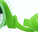R9037 22mm Reseda (Lime Green) Nylon Velvet Ribbon by Berisfords
