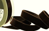 R9052 16mm Cuban Brown Nylon Velvet Ribbon by Berisfords