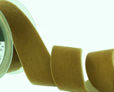 R9167 50mm Nuss (Golden Brown) Nylon Velvet Ribbon by Berisfords