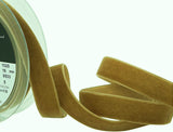 R9071 16mm Nuss (Golden Brown) Nylon Velvet Ribbon by Berisfords