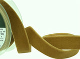 R9082 22mm Nuss (Golden Brown) Nylon Velvet Ribbon by Berisfords
