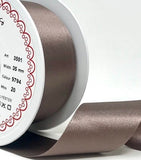 R9156 35mm Taupe Double Face Satin Ribbon by Berisfords