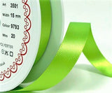 R9300 15mm Apple Green Double Face Satin Ribbon by Berisfords