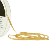R9687 3mm Honey Satin Ribbon with Metallic Gold Edges by Berisfords